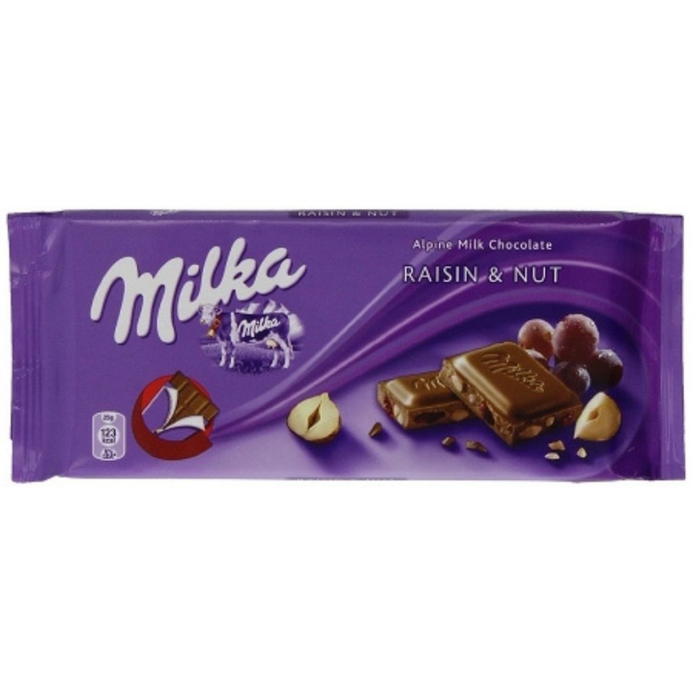 Chocolate Milka Raisins & Nuts 