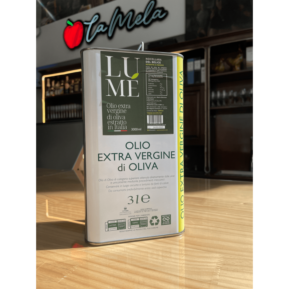 Lume Olio Extra Vergine de Oliva estratto in Italia 3 lts